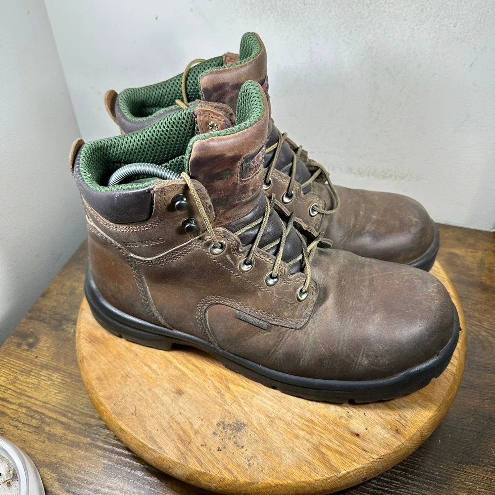 Red Wing Shoes 435 Mens 11.5 H Brown Leather Waterproof EH Boots ASTM F2892-18